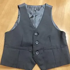 120cm男児COMME CA ISM 黒 フォーマルベスト 120A