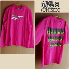 リーボック ベクター ロンT オーバーサイズ 大きめM 長袖 ピンク 新品