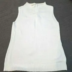 ♥️お値下げ　綿ホワイト サマーニット ノースリーブ