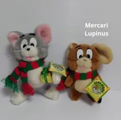 トムとジェリー　クリスマス　ぬいぐるみ　　2体セット　レトロ　レアのサムネイル