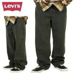 Levi'sリーバイス W33デニムパンツブラック黒バギー