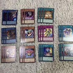 遊戯デッキパーツ 黒き混沌の魔術師ブラックカオス 2枚　他3枚　カオスソルジャー