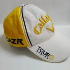 Callaway Tour Series キャップ ホワイト/イエロー