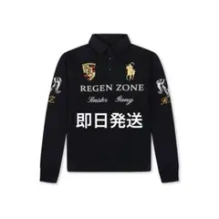 REGEN ZONE y2k opium ロゴ刺繍 長袖ポロシャツ - メルカリ
