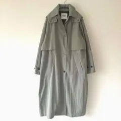 ZARA ザラ　オーバーサイズトレンチコート　フード取り外し可能　カーキ