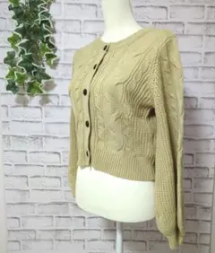 【アプレジュールミニョン】レディース　カーディガン　ベージュ　F