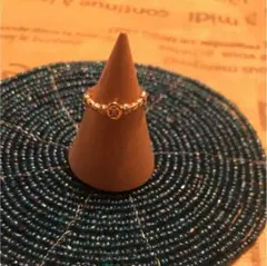 アガット   オパールリング  ピンキー