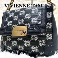 VIVIENNE TAM　ヴィヴィアンタム　ワンショルダーバッグ　レザー　黒のサムネイル