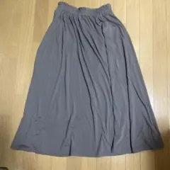 earth music&ecology モカ ロングスカート スエット生地