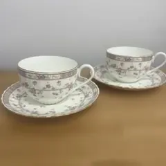 NARUMI ボーンチャイナ カップ・ソーサー 2客セット