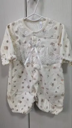 ロンパース 50-60cm 帽子付 退院着 お出掛け着 しまむら