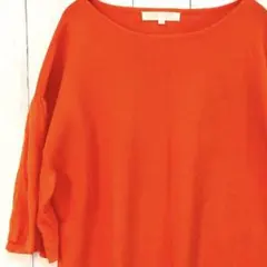 グローブ grove オレンジ Mサイズ 接触冷感 UVカット 5分袖 ニット