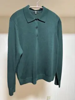 UNIQLO メリノポロセーター GREEN