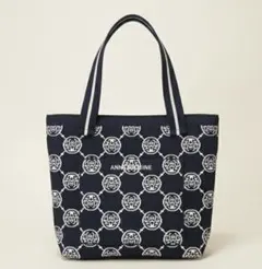 【未使用】Anne Coquine ニットトート モノグラム L アンコキーヌ