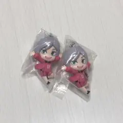 ハイキュー でふぉフィグ！ キーホルダー 灰羽リエーフ 2個セット ガチャガチャ