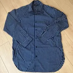 COMME CA ISM ストライプ長袖シャツ Lサイズ