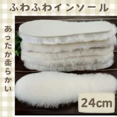 あったかインソール 靴の中敷 靴 シューズ 寒さ対策　防寒 ホワイト 24cm