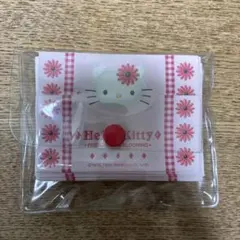 Hello Kitty ミニレター花柄 透明ケース付き