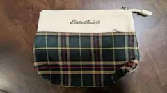 未使用希少非売品Eddie Bauer エディバウワーチェック柄ポーチクラシックのサムネイル