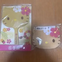 1番くじ　ハローキティ 手鏡とポーチ セット