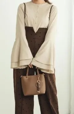 talbyyumi 袖フレア ブラウス トップス