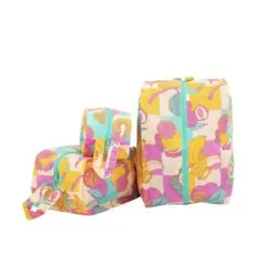 "BAGGU" フルーツスタンド柄 3Dジップポーチ　JANA LAMのサムネイル