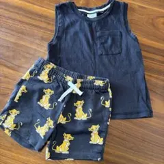 【ZARAザラ】ライオンキング　タンクトップ＆ショートパンツ セット98〜104