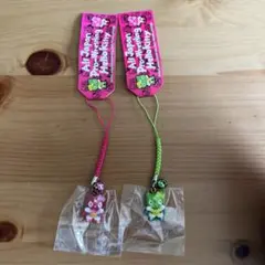 レア　ハローキティ 全日本プロレス 覆面レスラー 根付け 2種セット レア ハローキティ 全日本プロレス 覆面レスラー 根付け 2種セット