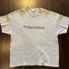 BlackBerry ロゴTシャツ ヴィンテージ 企業ロゴ グレー 2XL