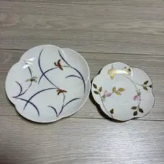 香蘭社、花柄、バラ柄、リンドフィールド、小皿、中皿