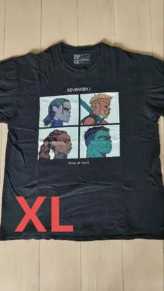 【古着】GorillazパロディTシャツ XL ブラック