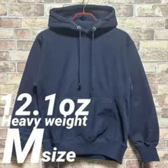 リバースウィーブ　12.1oz ヘビーウェイトパーカー　M　無地　ネイビー