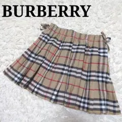 BURBERRY　ノバチェックプリーツスカート　120cm　フレアライン