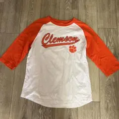 coloseum コットン Ｔシャツ　メンズM ホワイト／オレンジ