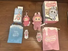 ポップマート　ラブブ　ピンク　推し色　イニシャル　マカロン　セット　ラブブ