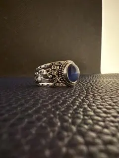 ターコイズ　シルバー　指輪　リング　アンティーク　フリーサイズ　 メキシカン 細