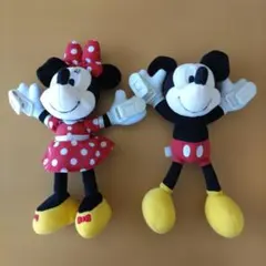 ミッキー・ミニー 肩のせ ぬいぐるみセット