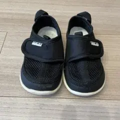 【まとめ買い割引対応】 IFME 黒 メッシュ スリッポン ベビーシューズ