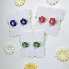 ドライフラワーのピアス、イヤリング全6色【オーダー受付ページ】