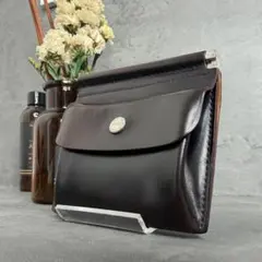 【美品】GANZO コードバン オーセンティック マネークリップ 小銭入れ付きのサムネイル