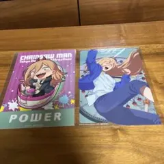 チェンソーマン 東京ドームシティ クリアポスター パワー 2種セット