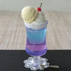 夜空クリームソーダ大(ミニチュア)