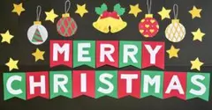 クリスマス　12月　オーナメント　壁面飾り