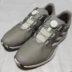 adidas グレー ゴルフシューズ ボアシステム付き