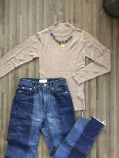 ☆美品☆ リブ タートルネック