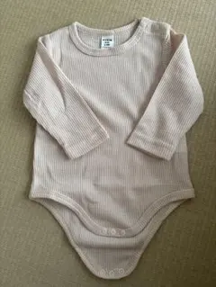 長袖ロンパース ワッフル　ベージュ