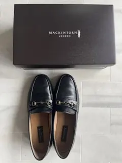 MACKINTOSH LONDON ブラックレザー ローファー 23.5cm