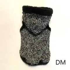 ☆ミックスツイードパーカー　ブラック　ダックスM　ハンドメイド 犬服☆