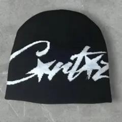 ビーニー　y2kグランジ　海外ストリート　 corteiz コーテイズ　ブラック