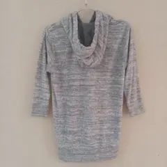 三連休限定値下げ!【コーエン】グレー フード付き 3/4袖パーカー